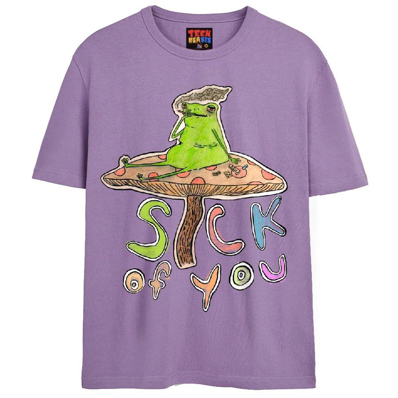 LAZY FROG T-Shirts DTG Small Lavender 