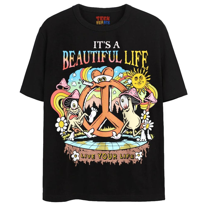 LIVE YOUR LIFE T-Shirts DTG Small Black 