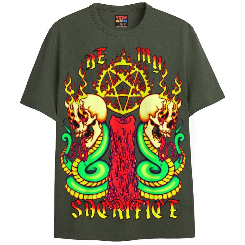 MY SACRIFICE T-Shirts DTG Small Green 