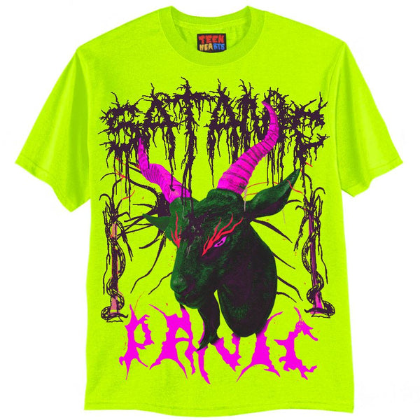 SATANIC PANIC T-Shirts DTG Small Yellow 
