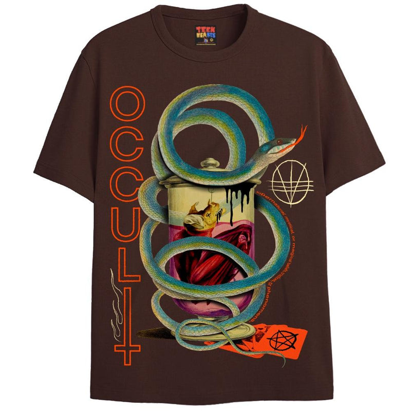 OCCULT T-Shirts DTG Small Brown 