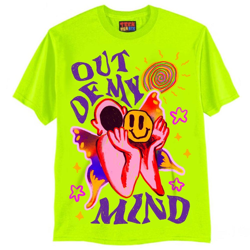 OUT OF MY MIND T-Shirts DTG Small Green 