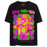 OPEN YOUR MIND T-Shirts DTG Small Black 1