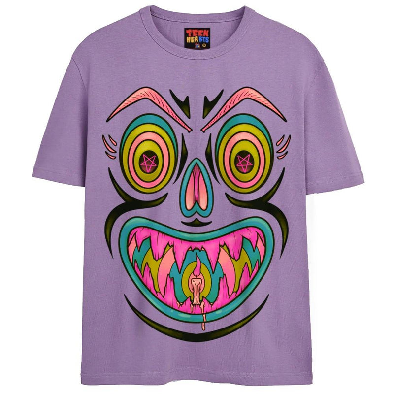 PENTAGRAM PUMPKIN T-Shirts DTG Small Lavender 