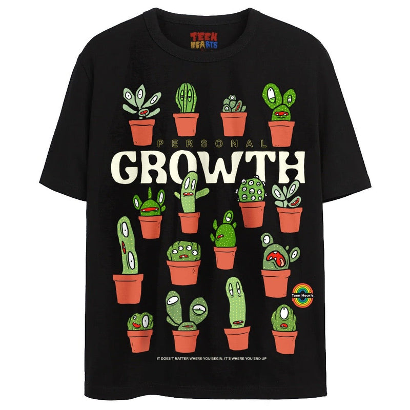PERSONAL GROWTH T-Shirts DTG Small Black 