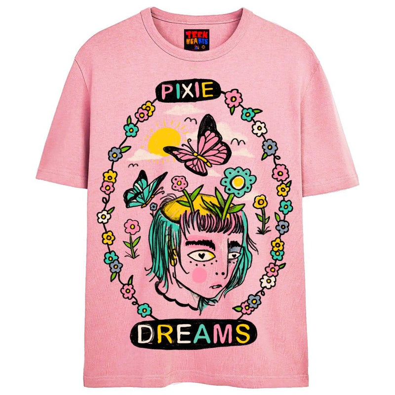 PIXIE DREAMS T-Shirts DTG Small Pink 