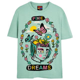 PIXIE DREAMS T-Shirts DTG Small Blue 