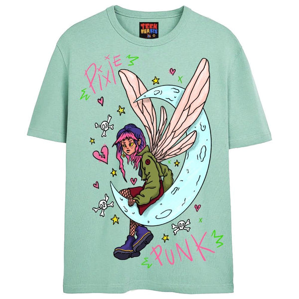 PIXIE PUNK T-Shirts DTG Small Blue 1