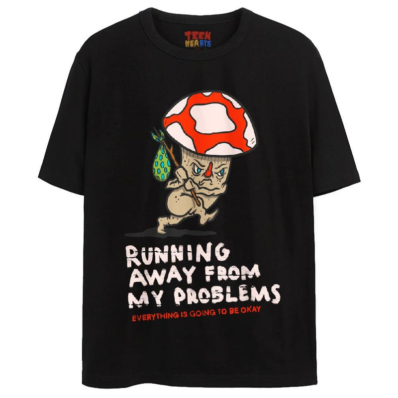 PROBLEMS T-Shirts DTG Small Black 