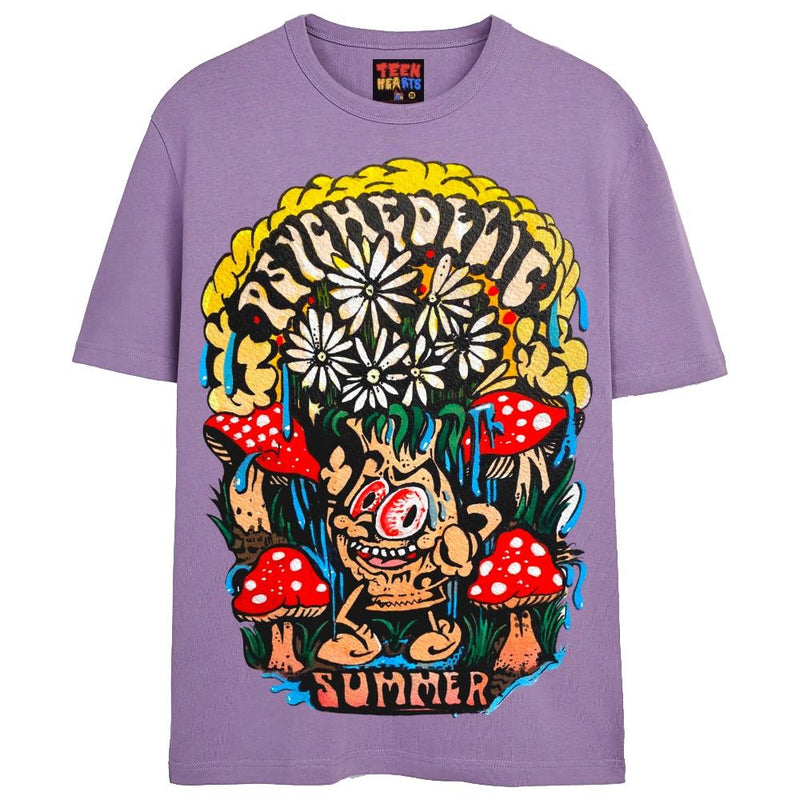 PSYCHEDELIC SUMMER T-Shirts DTG Small Lavender 
