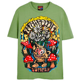 PSYCHEDELIC SUMMER T-Shirts DTG Small Green 