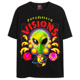 PSYCHEDELIC VISION T-Shirts DTG Small Black 