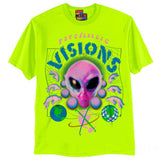 PSYCHEDELIC VISION T-Shirts DTG Small Green 