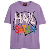 HAIL SATAN T-Shirts DTG Small Lavender 