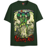 NOTHING IS REAL T-Shirts DTG Small GREEN 