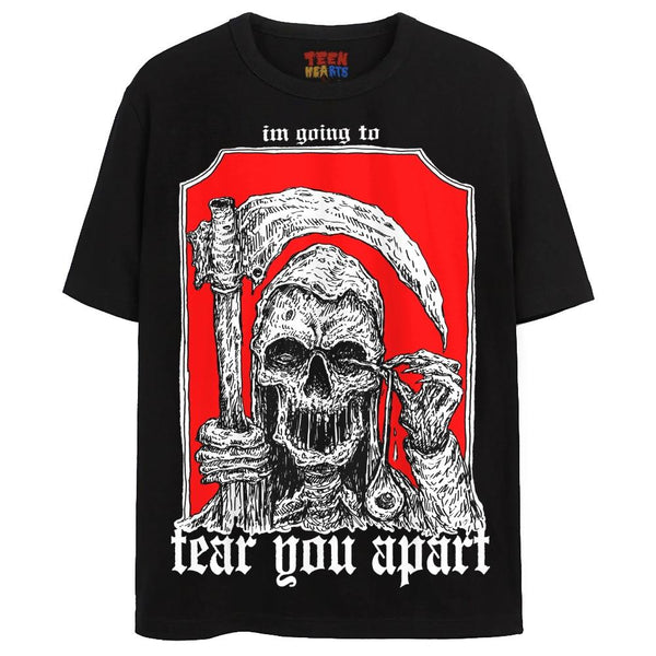 TEAR YOU APART T-Shirts DTG Small Black 