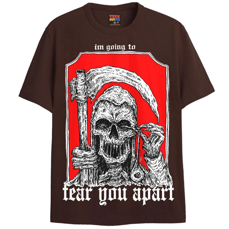 TEAR YOU APART T-Shirts DTG Small Brown 