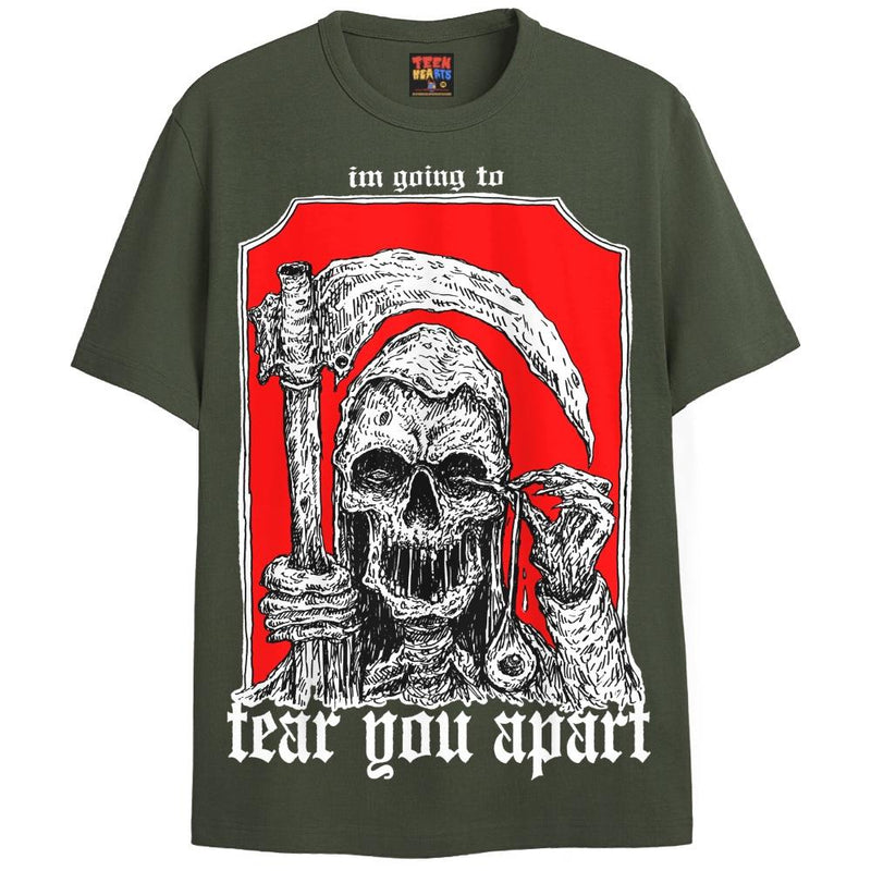 TEAR YOU APART T-Shirts DTG Small Green 