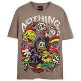 NOTHING'S REAL T-Shirts DTG Small SAND 