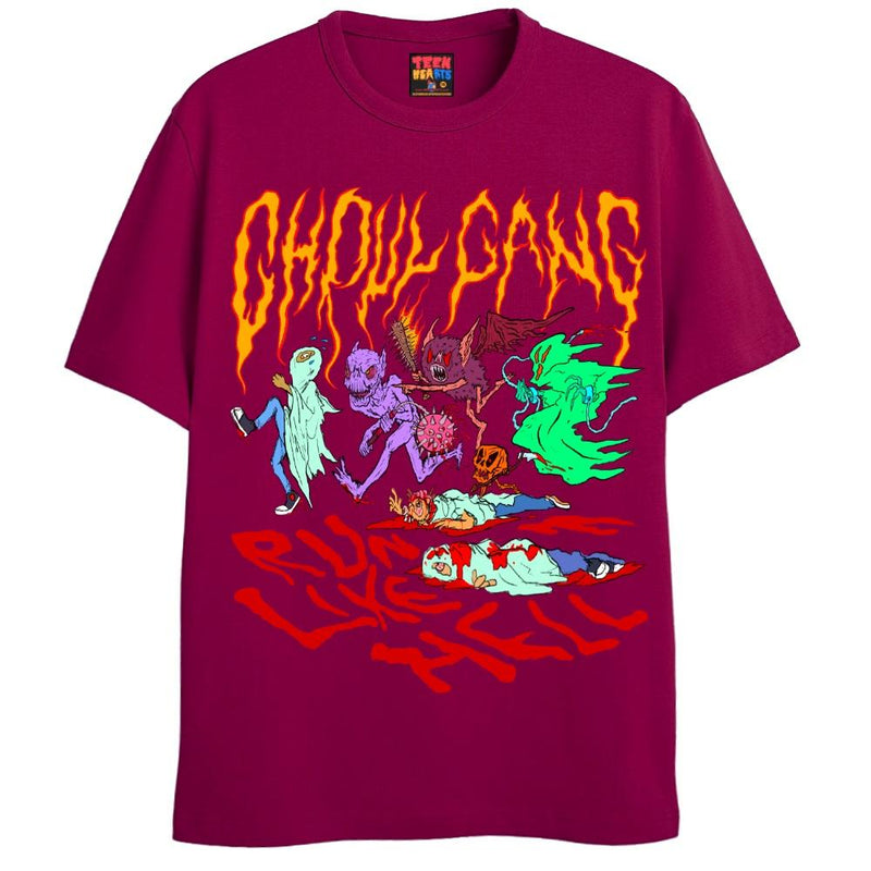RUN LIKE HELL T-Shirts DTG Small Red 