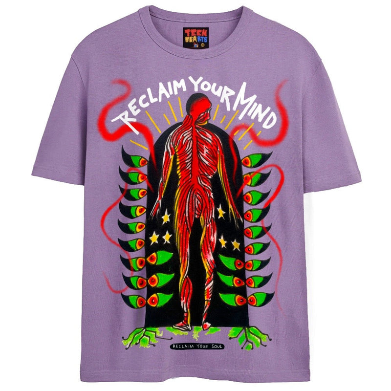 RECLAIM YOUR MIND T-Shirts DTG Small Lavender 