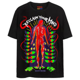 RECLAIM YOUR MIND T-Shirts DTG Small Black 
