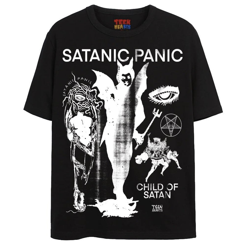 CHILD OF SATAN T-Shirts DTG Small BLACK 