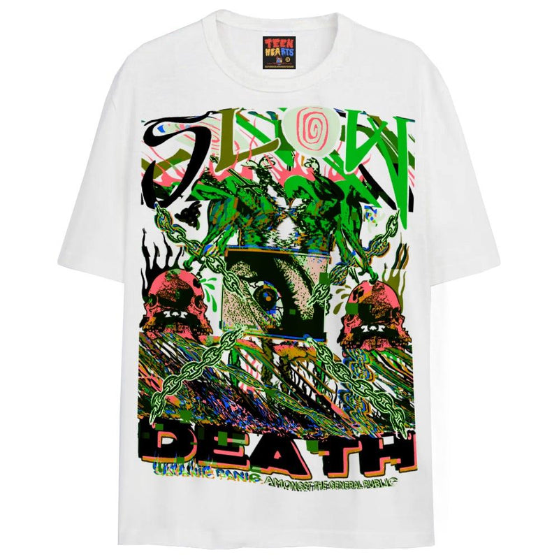 SLOW DEATH T-Shirts DTG Small White 