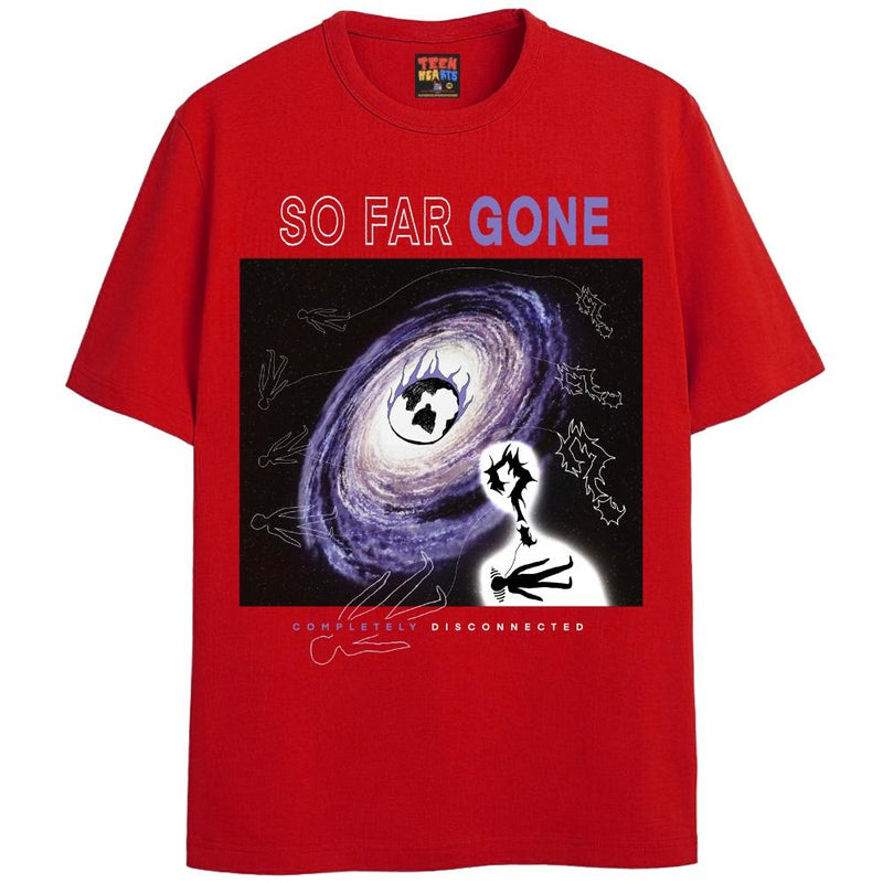 SO FAR GONE T-Shirts DTG Small RED 