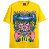 SICK OF YOU T-Shirts DTG Small Yellow 