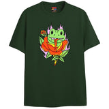 SIMPLE FROG T-Shirts DTG Small Green 
