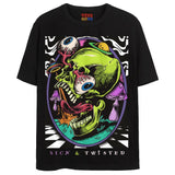 SICK & TWISTED T-Shirts DTG Small Black 