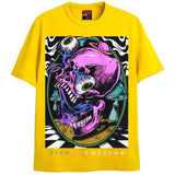 SICK & TWISTED T-Shirts DTG Small Yellow 