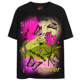 SOFT POWER T-Shirts DTG Small Black 