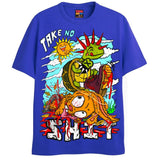 STOMPED OUT T-Shirts DTG Small Blue 