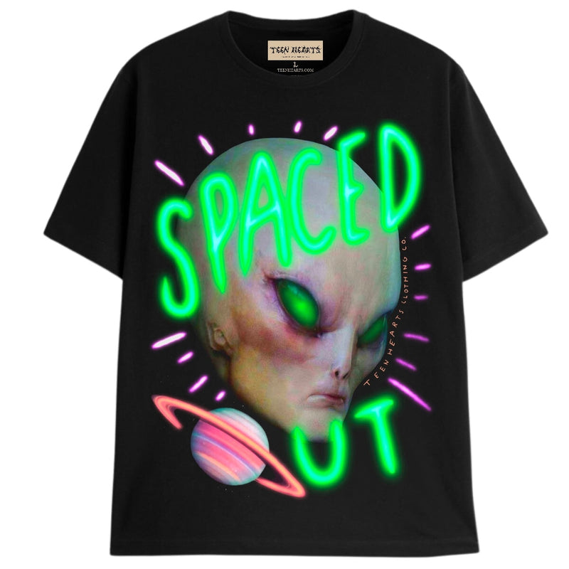 SPACED GLOW T-Shirts DTG Small BLACK 