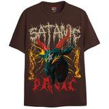SATANIC PANIC T-Shirts DTG Small Brown 