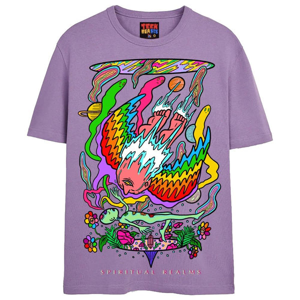 SPIRITUAL REALMS T-Shirts DTG Small LAVENDER 
