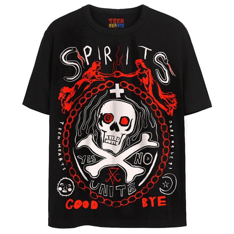 SPIRITS UNITE T-Shirts DTG Small Black 