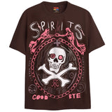 SPIRITS UNITE T-Shirts DTG Small Brown 