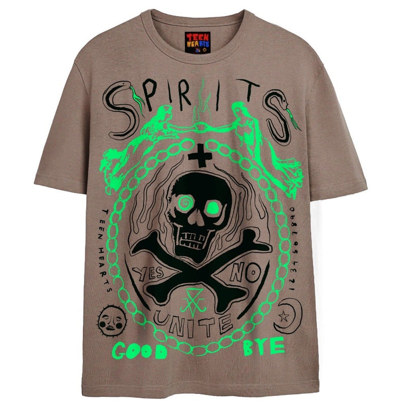 SPIRITS UNITE T-Shirts DTG Small Tan 