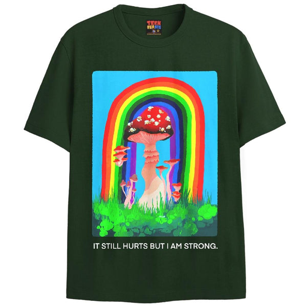 IT STILL HURTS T-Shirts DTG Small Green 