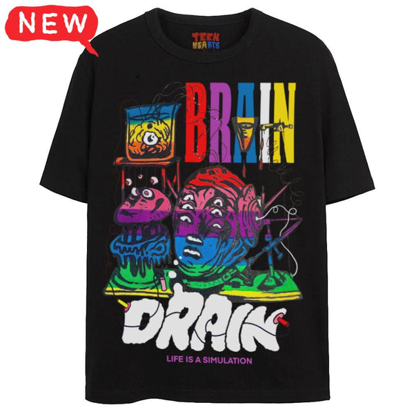 BRAIN DRAIN T-Shirts DTG 