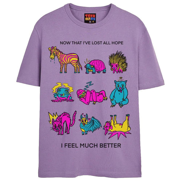 LOST ALL HOPE T-Shirts DTG Small LAVENDER 