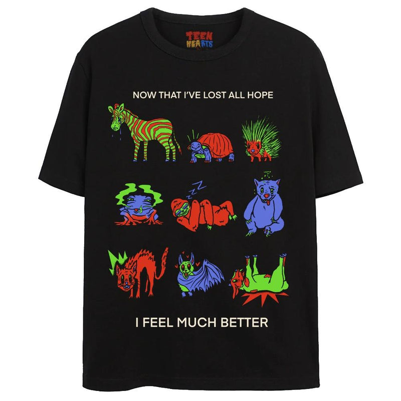 LOST ALL HOPE T-Shirts DTG Small BLACK 