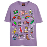WEE WEE TEE T-Shirts DTG Small Lavender 