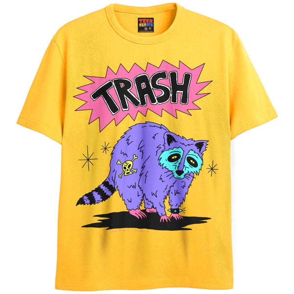 I AM TRASH T-Shirts DTG Small Yellow 