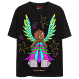 FAIRY PRINCESS T-Shirts DTG Small BLACK 