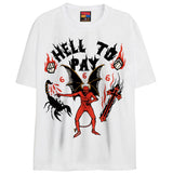 HELL TO PAY T-Shirts DTG Small White 