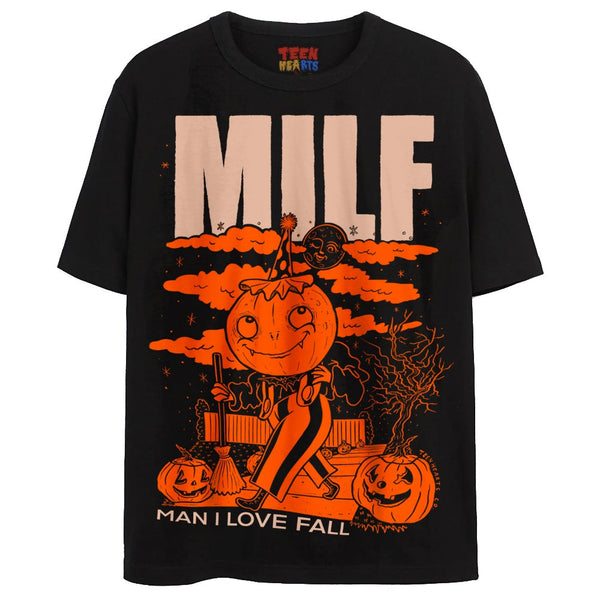 MILF T-Shirts DTG Small Black 